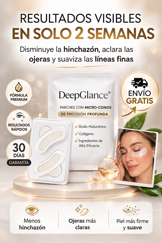 DeepGlance Pro: Parches de Micro-Infusión para Ojeras y Arrugas (Tecnología de Precisión)